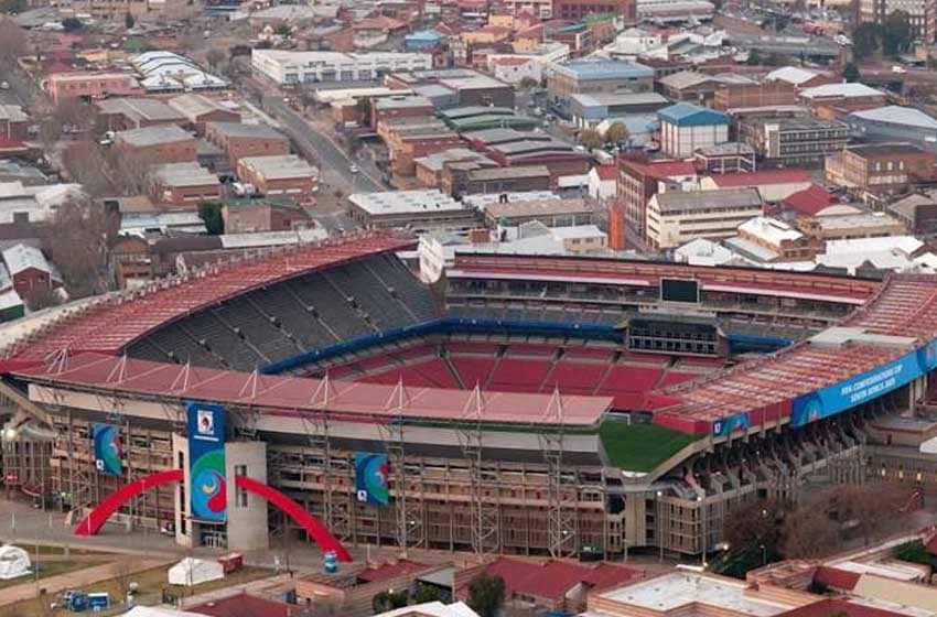 Ellis Park Stadium desde el cielo